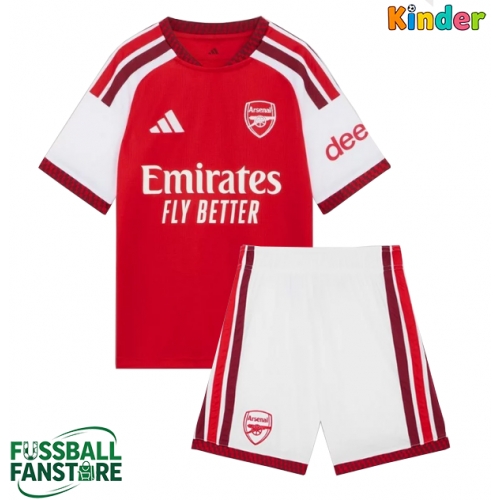 Arsenal William Saliba #2 Replik Heimtrikot Kinder 2026-27 Kurzarm (+ Kurze Hosen)